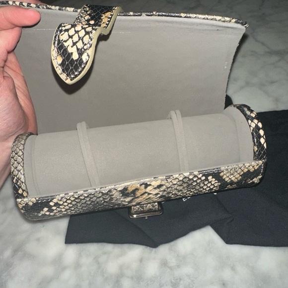 Wolf Watch Roll in Snakeskin color NWT  8Lx3W - Picture 6 of 8